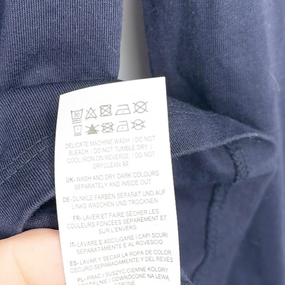 Boden Supersoft Frill Detail Top size 6 Navy Blue NWOT - Picture 9 of 15